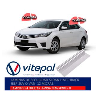 LAMINADO TRANS. 12 MICRAS 4 VIDRIOS LATERALES
